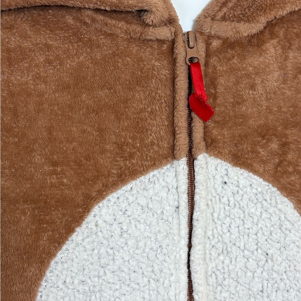 Adult Unisex Size S(4/6) Rudolph The Red Nose Reindeer plush 1 PC Pajamas Fleece - Picture 5 of 15